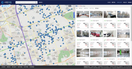 사방닷컴 화면 구성/사진=더원빌딩연구소