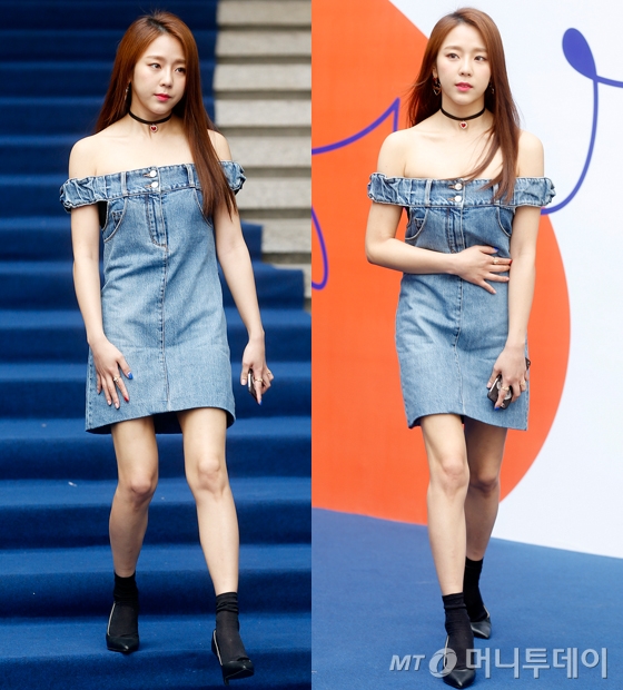 서울패션위크' 예원, 오프숄더 데님 원피스… 서울패션위크' 예원, 오프숄더 데님 원피스…