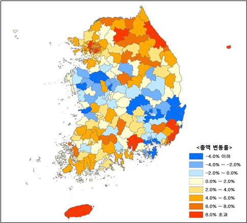 공동주택 1년새 4.44% 상승, 제주 가장 많이 올라