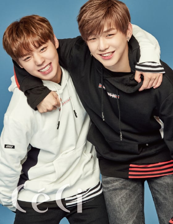 그룹 '워너원' 박지훈, 강다니엘/사진제공=케이스위스