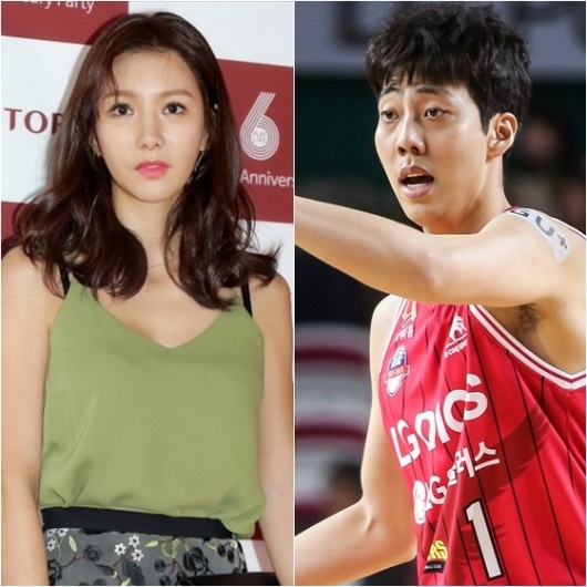 정아(왼쪽)와 정창영 /사진=김창현 기자, KBL