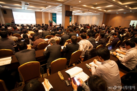 2015년 열린 '스마트 공장 지능화 베스트 프랙티스 컨퍼런스' 행사 모습. /사진제공=한국스마트제조산업협회. 