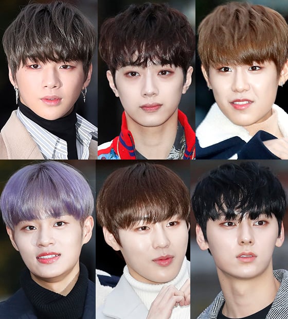 (시계방향으로) 강다니엘, 라이관린, 박우진, 황민현, 하성운, 이대휘/사진=머니투데이DB, 뉴스1