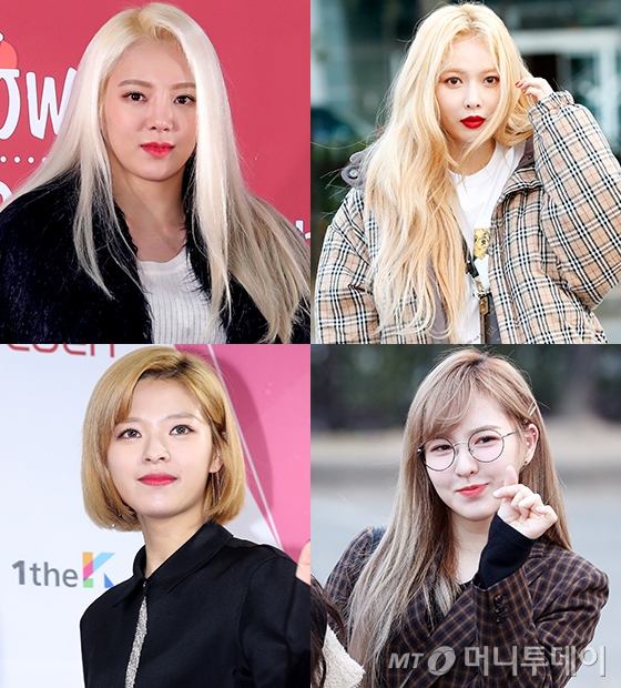 (시계방향) 효연, 현아, 웬디,, 정연/사진=머니투데이DB, 뉴스1