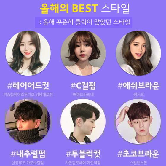 2017년 인기 헤어스타일은?…'카카오헤어샵' 분석보니 - 머니투데이 2017년 인기 헤어스타일은?…'카카오헤어샵' 분석보니 - 머니투데이