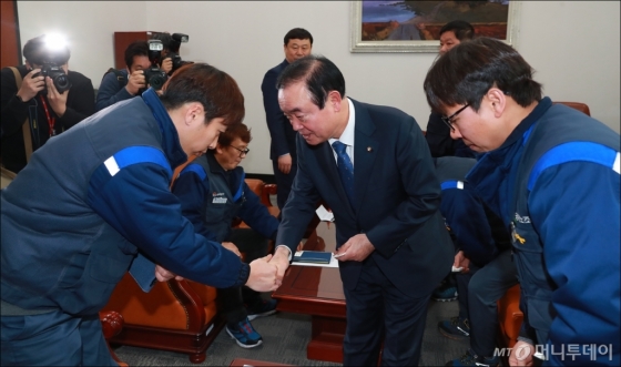 [사진]한국지엠 노조 만난 장병완 산자위원장