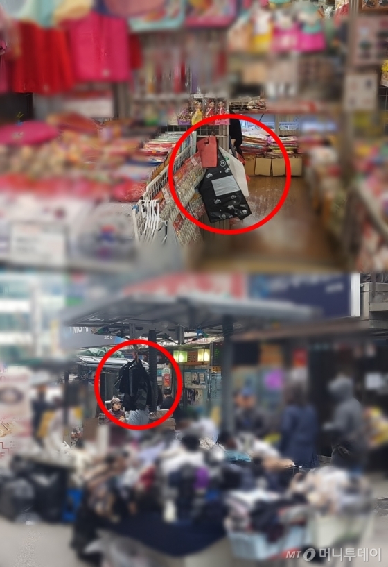 6일 찾은 남대문시장에서 점포들은 대부분 무상 비닐봉투를 제공하고 있었다. /사진=이재은 기자