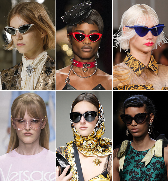 왼쪽부터 시계 방향으로 Louis Vuitton, Moschino, Maison Margiela, Fendi, Versace 2018 S/S 컬렉션/사진=각 브랜드
