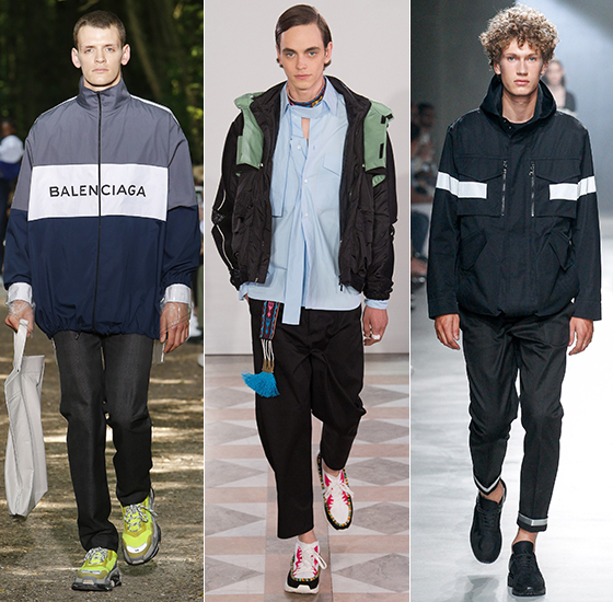Balenciaga, Valentino,Neil Barrett 2018 S/S Menswear/사진=각 브랜드
