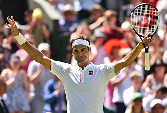 '유니클로' 유니폼을 입은 테니스 선수 로저 페더러(Roger Federer)/AFPBBNews=뉴스1