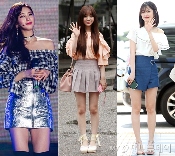 가수 겸 배우 수지, 그룹 러블리즈 케이, 그룹 구구단 미미/사진=수지 인스타그램, 머니투데이 DB, 뉴스1