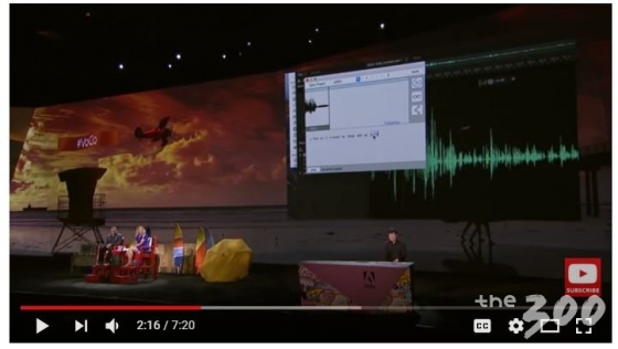 소프트웨어 회사 어도비(Adobe)가 음성 포토샵 프로그램 'Voco'를 선보이는 장면/사진=유투브 영상 캡처
