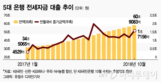 전세 자금 대출 증가 14