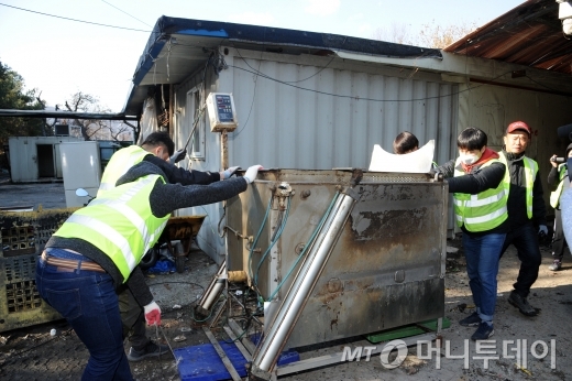 성남시, 태평동 개 도살장 강제 철거…밀리언근린공원 조성 예정