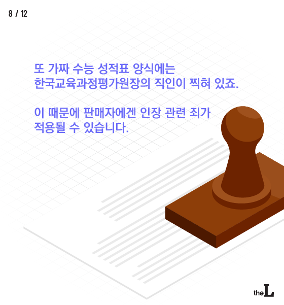 [카드뉴스] 조작된 '수능 성적표'