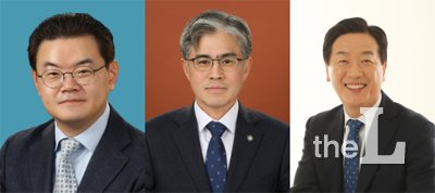 왼쪽부터 기호 순으로 박종우(45·사법연수원 33기), 이율(56·25기), 안병희(57·군법 7회) 변호사./사진=서울지방변호사회 선거관리위원회 홈페이지 