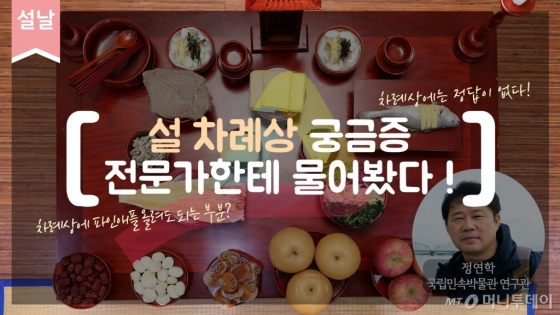 차례상에 대한 궁금증, 전문가에게 물어봄.