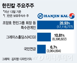 "한 주도 없다는건 아니지만···" 국민연금, 한진칼 직접투자 지분 사실상 전무