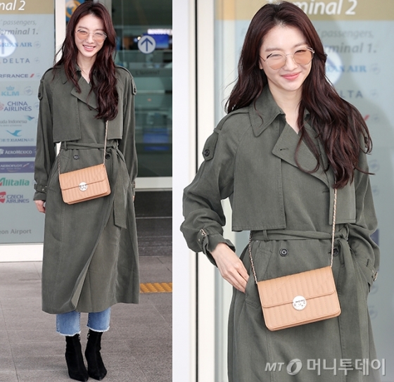 장희진 공항 패션 가방 크론 티핀 여자 크로스백 명품 추천