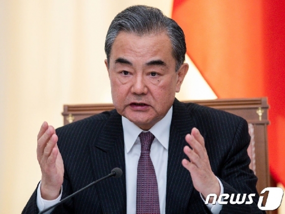 왕이 중국 국무위원 겸 외교부장.  © AFP=뉴스1