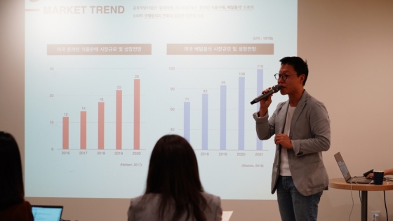 김기웅 심플프로젝트컴퍼니 대표는 30일 서울 종로구 위쿡 사직지점에서 기자간담회를 열고 "동남아 등 해외 진출을 위해 국내외 기업 등과 제휴를 검토 중"이라고 밝혔다. /사진제공=심플프로젝트컴퍼니