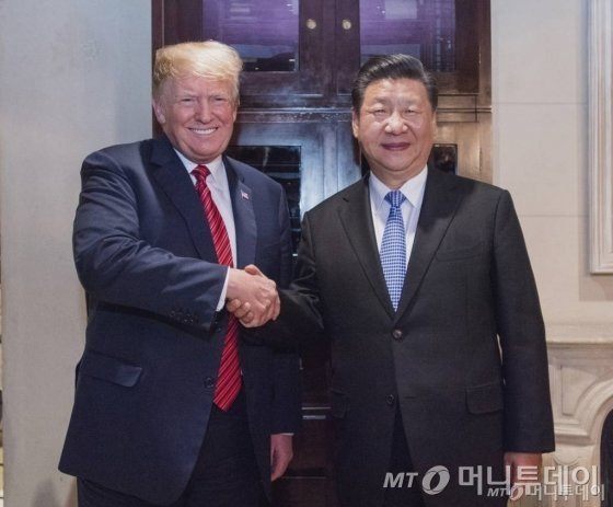 도널드 트럼프 미국 대통령과 시진핑 중국 국가주석.