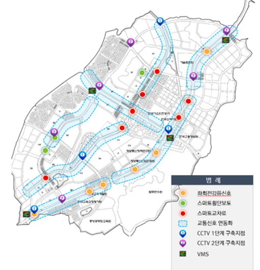 충북혁신도시 지능형 교통체계./자료제공=충북도