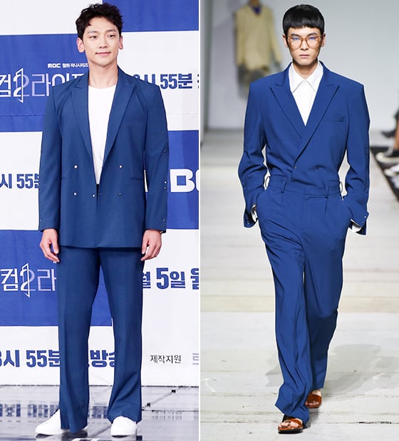 가수 겸 배우 비(정지훈), YCH 2019 S/S 컬렉션/사진=김휘선 기자, 서울패션위크