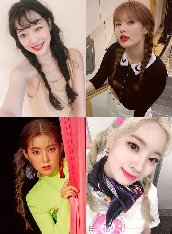 땀흘려도 '예쁨 유지'...☆들의 '브레이드 헤어' 스타일 - 머니투데이 땀흘려도 '예쁨 유지'...☆들의 '브레이드 헤어' 스타일 - 머니투데이