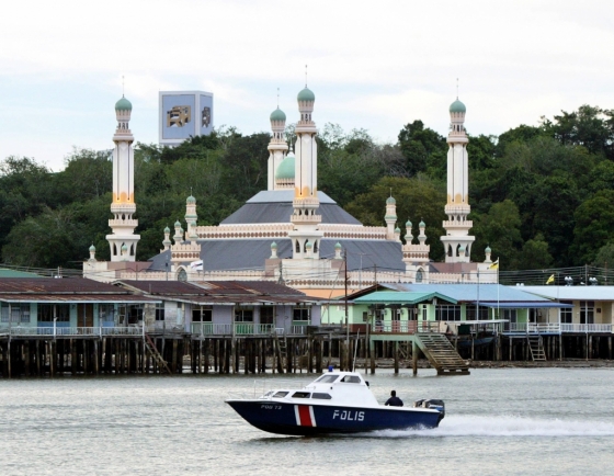 ��糪�� �ذ��� į�� �ƿ���(Kampong Ayer����糪�� �� ���� ������ ���� ������)�� ��ġ�� ��ũ �ֺ��� ���ǰ� �ִ�. /����=afp