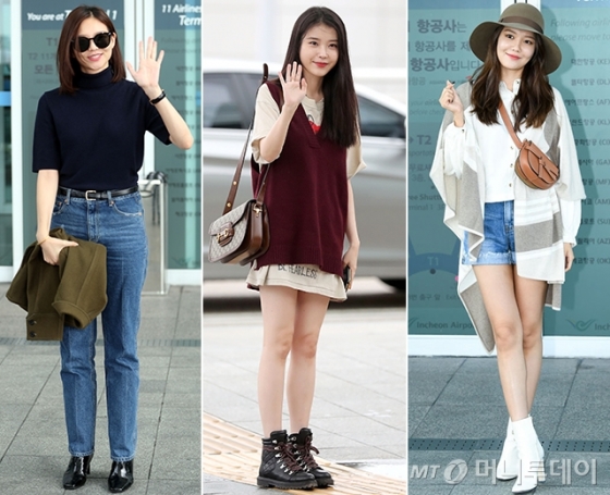 배우 이솜, 아이유, 최수영 /사진=임성균 기자, 헬렌카민스키 제공