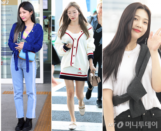 공항 패션, 힘주기 보단 '꾸안꾸 룩'으로…☆패션 따라해봐 - 머니투데이 공항 패션, 힘주기 보단 '꾸안꾸 룩'으로…☆패션 따라해봐 - 머니투데이