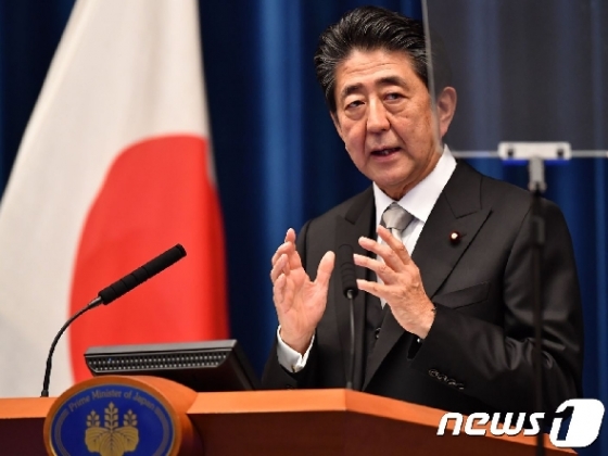 아베 신조(安倍晋三) 일본 총리. © AFP=뉴스1