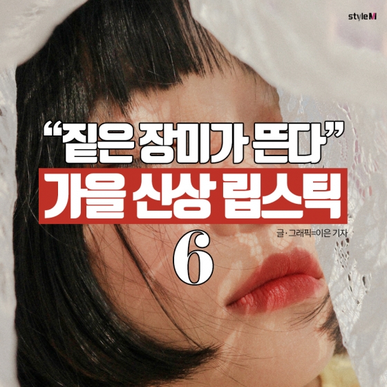 [카드뉴스] "짙은 장미빛이 뜬다"…가을 신상 립스틱 6