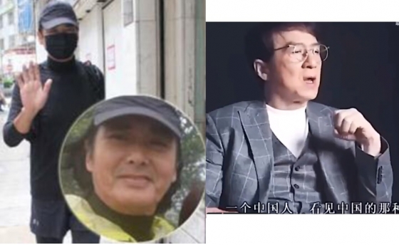 홍콩 시위를 지지하는 주윤발과 '중국 찬양 발언'인터뷰를 하는 성룡. / 사진 = 트위터