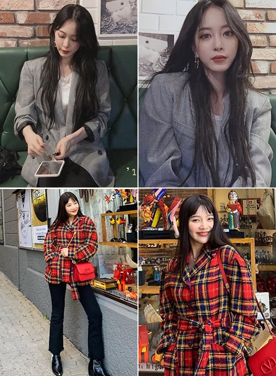 배우 한예슬, 그룹 레드벨벳 조이/사진=각 스타 인스타그램