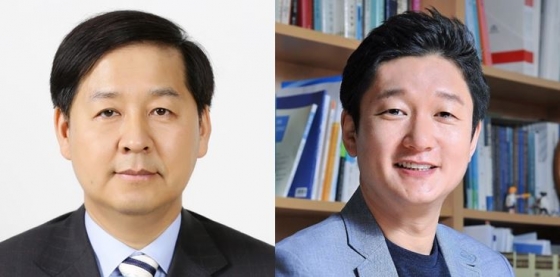 '2019 인구이야기 PopCon'의 첫 세션 '프롤로그'의 발표자로 나선 구윤철 기획재정부 2차관(왼쪽)과 조영태 서울대 교수/사진=각 연사 제공