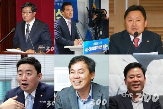 전해철, 임종성, 최인호, 송갑석, 김현권, 강훈식(왼쪽 위부터 시계방향)/사진=머니투데이 DB