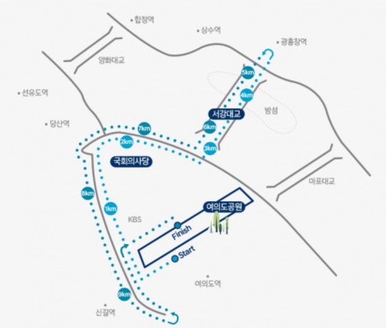 롱기스트 런 인 서울 10km 코스