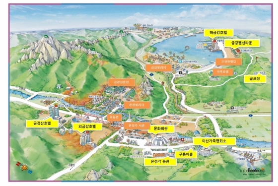 금강산 내 주요시설 현황 /사진=통일부 제공