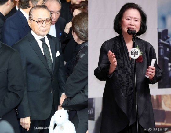 원로배우 신영균(왼쪽), 윤정희 /사진=머니투데이