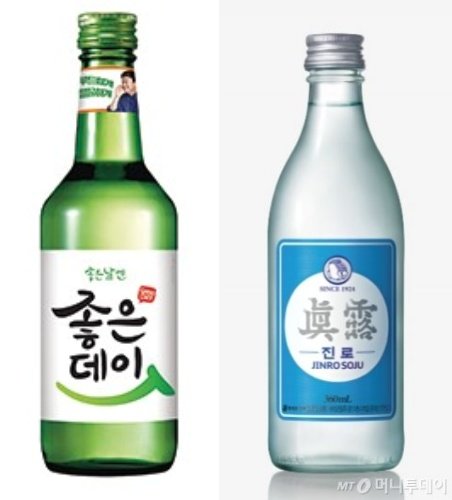 /사진=좋은데이(무학), 진로(하이트진로)