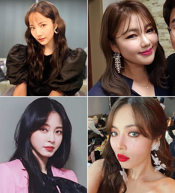 배우 박민영, 가수 송가인, 현아, 배우 한예슬/사진=각 스타 인스타그램