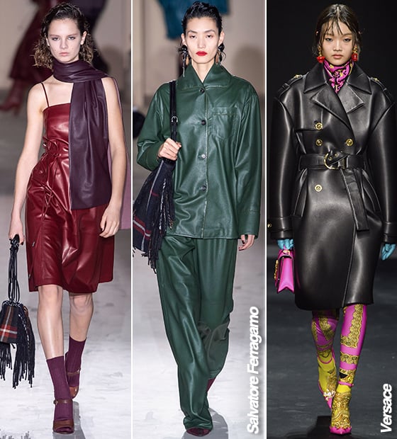 살바토레 페라가모, 베르사체 2019 F/W 컬렉션/사진=각 브랜드