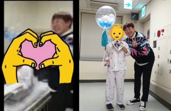 아이의 아버지가 남긴 댓글을 보고 병원을 직접 방문한 이진호./사진=온라인 커뮤니티