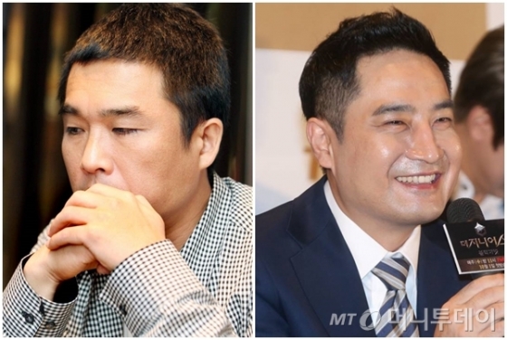 가수 김건모(왼쪽), 강용석 변호사 /사진=머니투데이DB