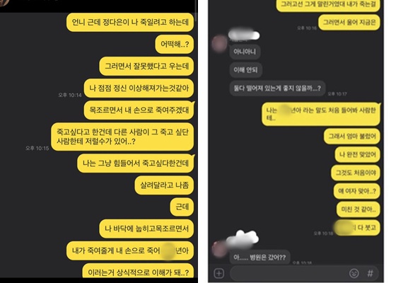 정다은, 한서희에 데이트폭력? 정다은, 한서희에 데이트폭력?