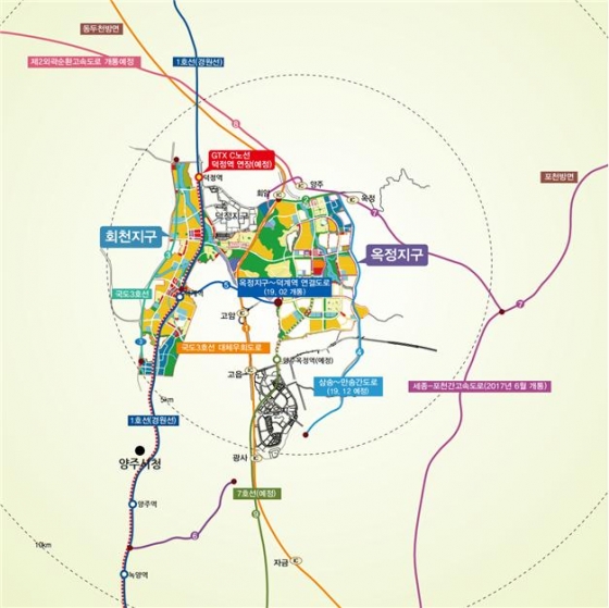 양주 옥정·회천신도시 위치도/사진= LH