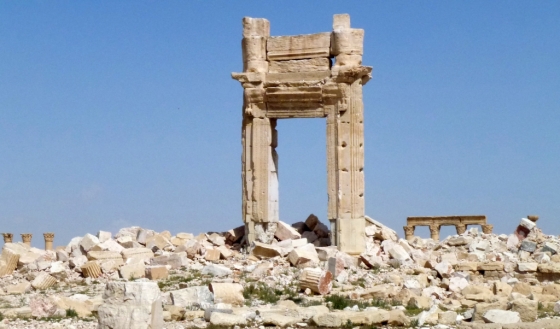 IS에 의해 파괴된 시리아 팔미라 지역 유네스코 세계문화유산/사진=AFP