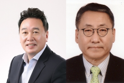 대동공업이 신규 선임한 원유현 총괄사장(왼쪽)과 이성태 영업총괄 사장. /사진제공=대동공업